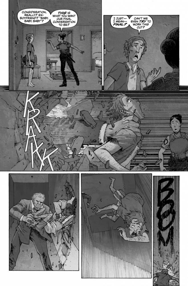 Strona z komiksu "Terminator: Sector War.".