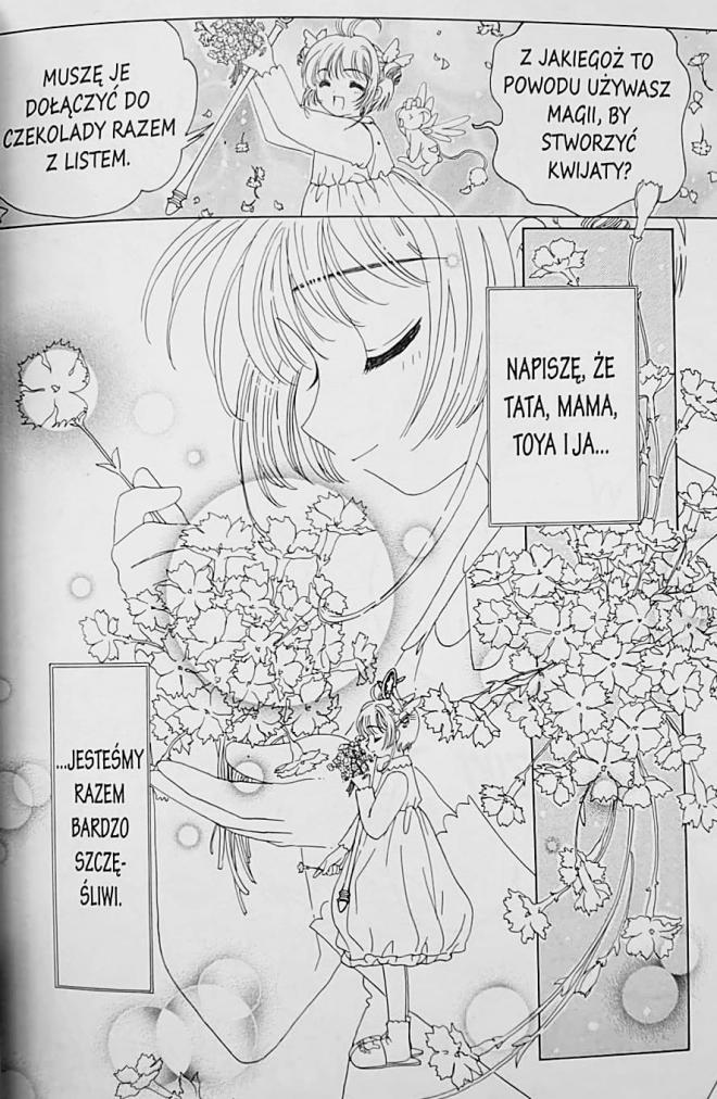 Strona z komiksu "Card Captor Sakura".