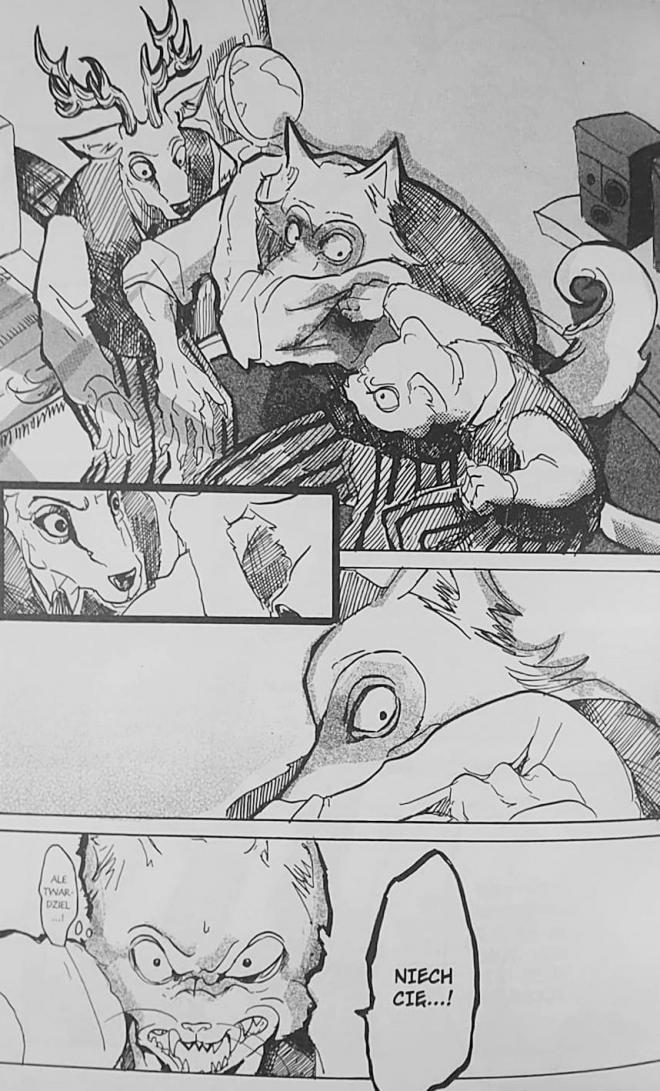 Ilustacja z komiksu Beastars, tom 1. 