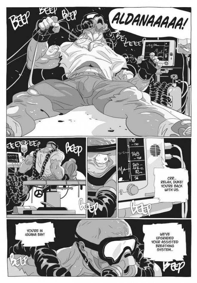 Strona z komiksu "Lastman".