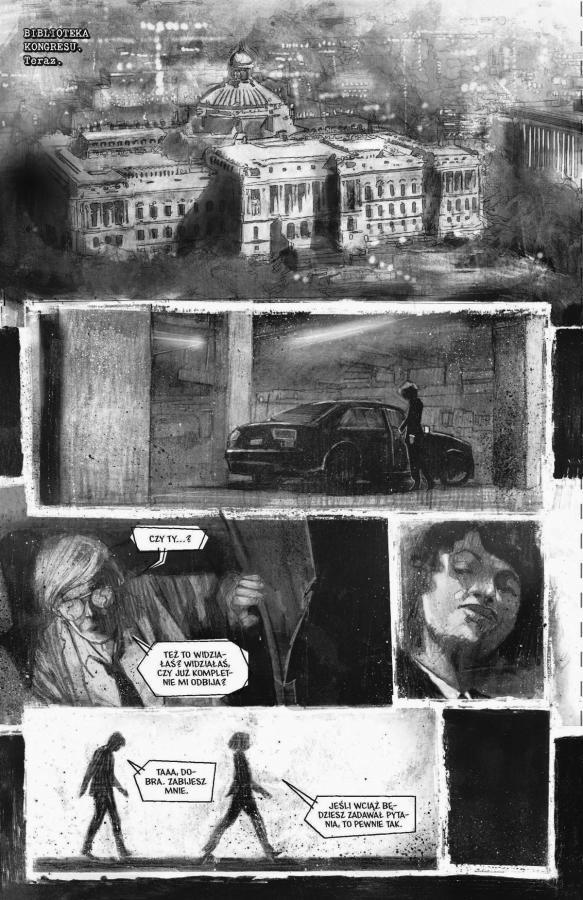 Strona z komiksu "Departament prawdy, tom 1".