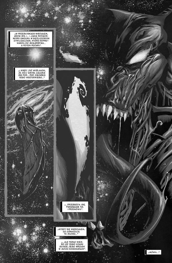 Strona z komiksu "Venom".