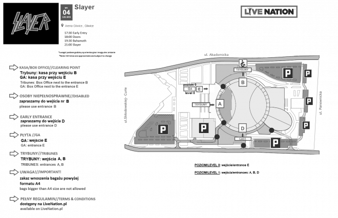 Plan Areny Gliwice.