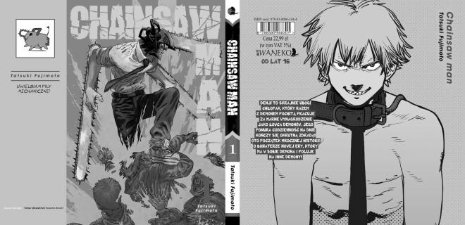 Okładka kamiksu "Chainsaw Man".