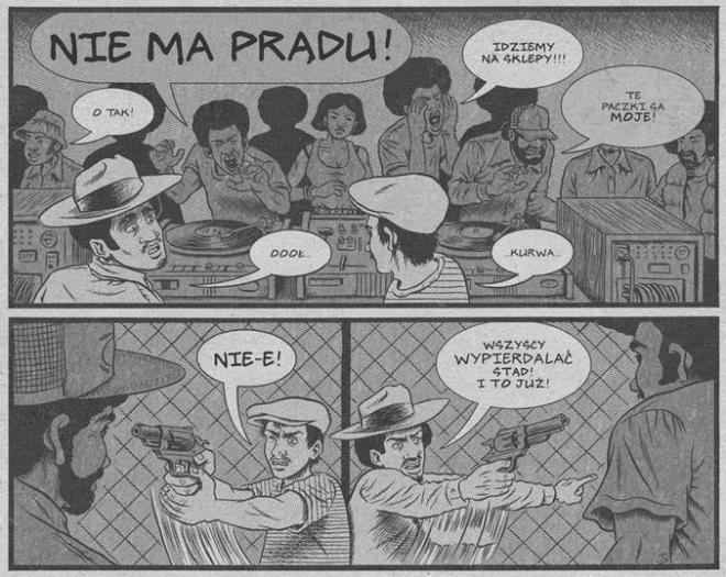 Strona z komiksu "Hip Hop Genealogia".