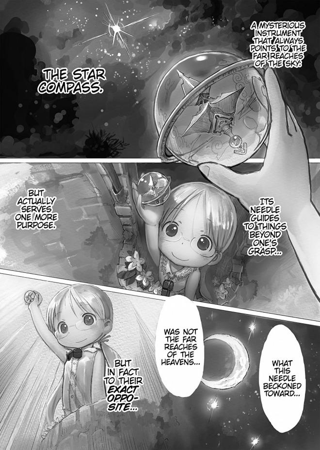 Fragment komiksu "Made in Abyss, tom 1".