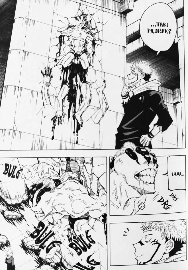 Strona komiksu "Jujutsu Kaisen".