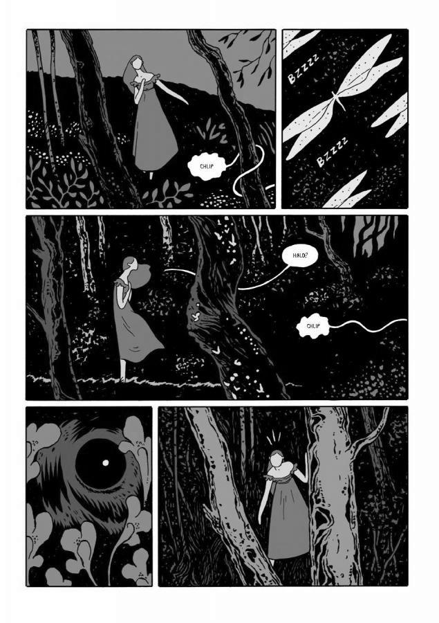 Strona z komiksu "The Black Holes".