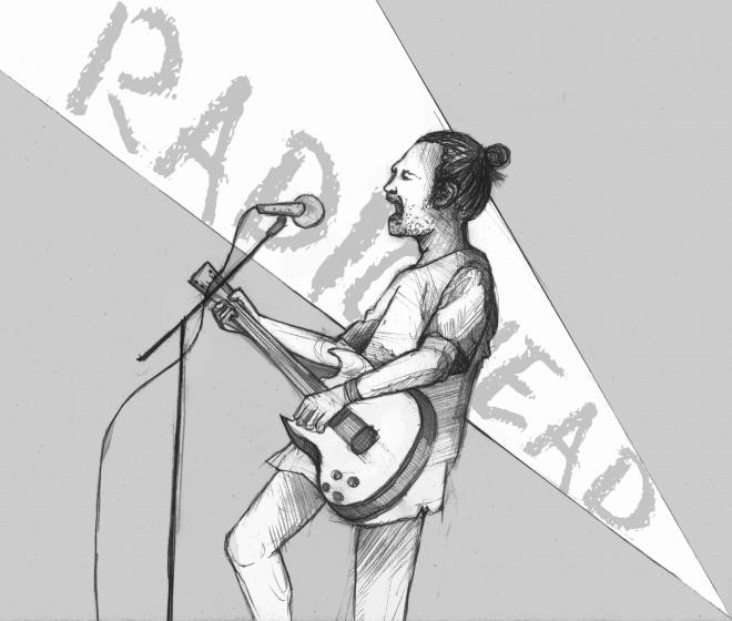 Ilustracja Radiohead. Opener 2017.