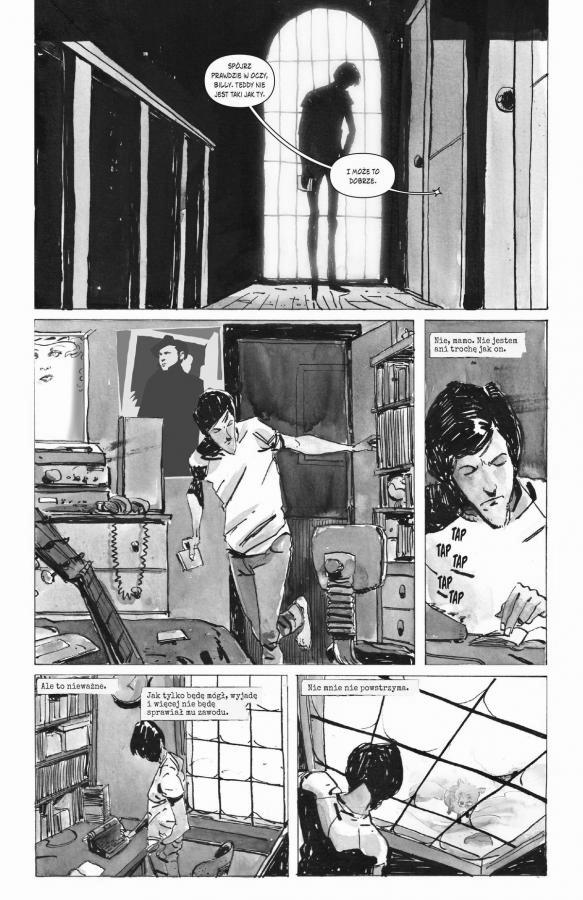 Strona z komiksu "Snow Blind".