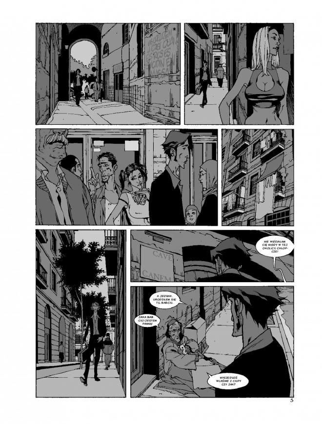 Strona z komiksu "Jazz Maynard, tom 1".